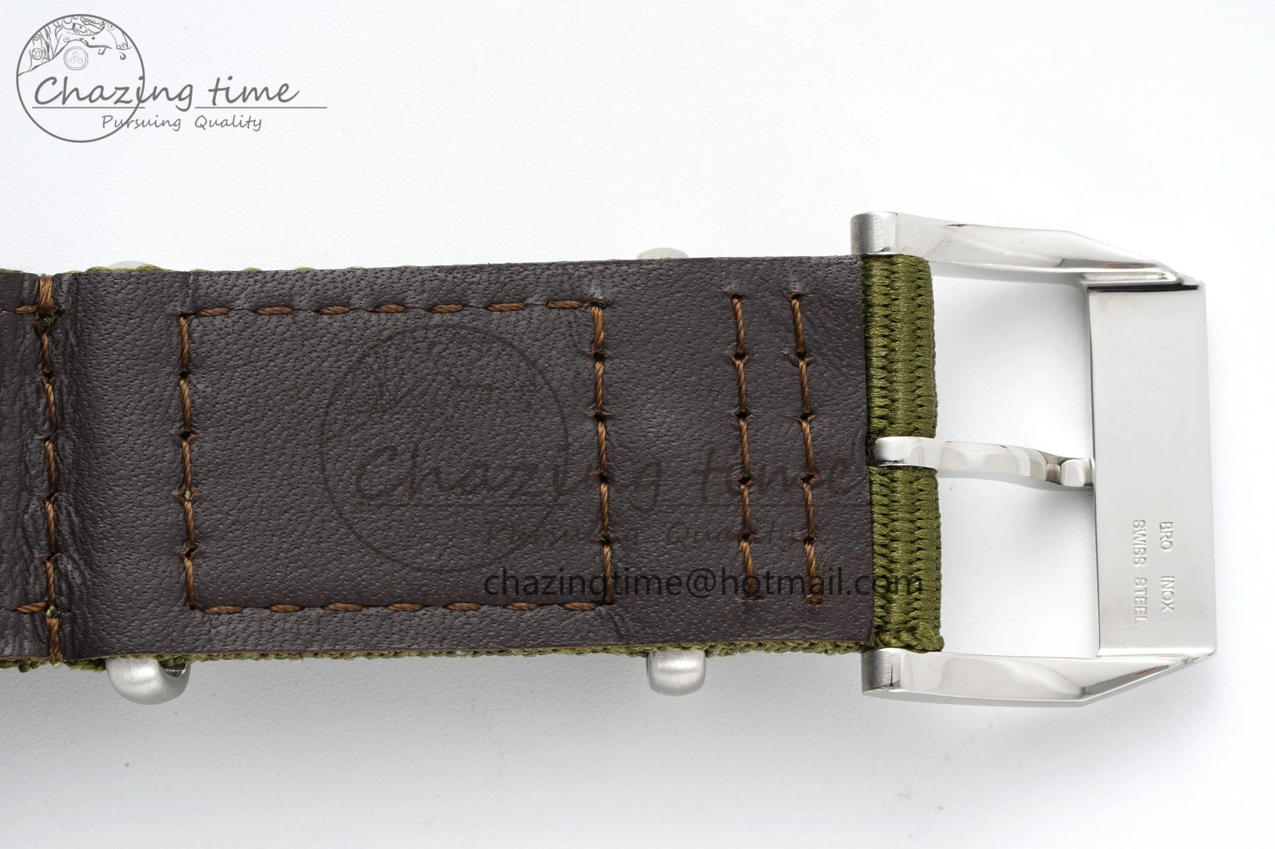 MIROTIME 0207 Top Gun Pilot Mark XVIII Limited “SFTI” M+F 1:1 Best Edition Black Dial on Green Nylon Strap A WaterResistant 7064